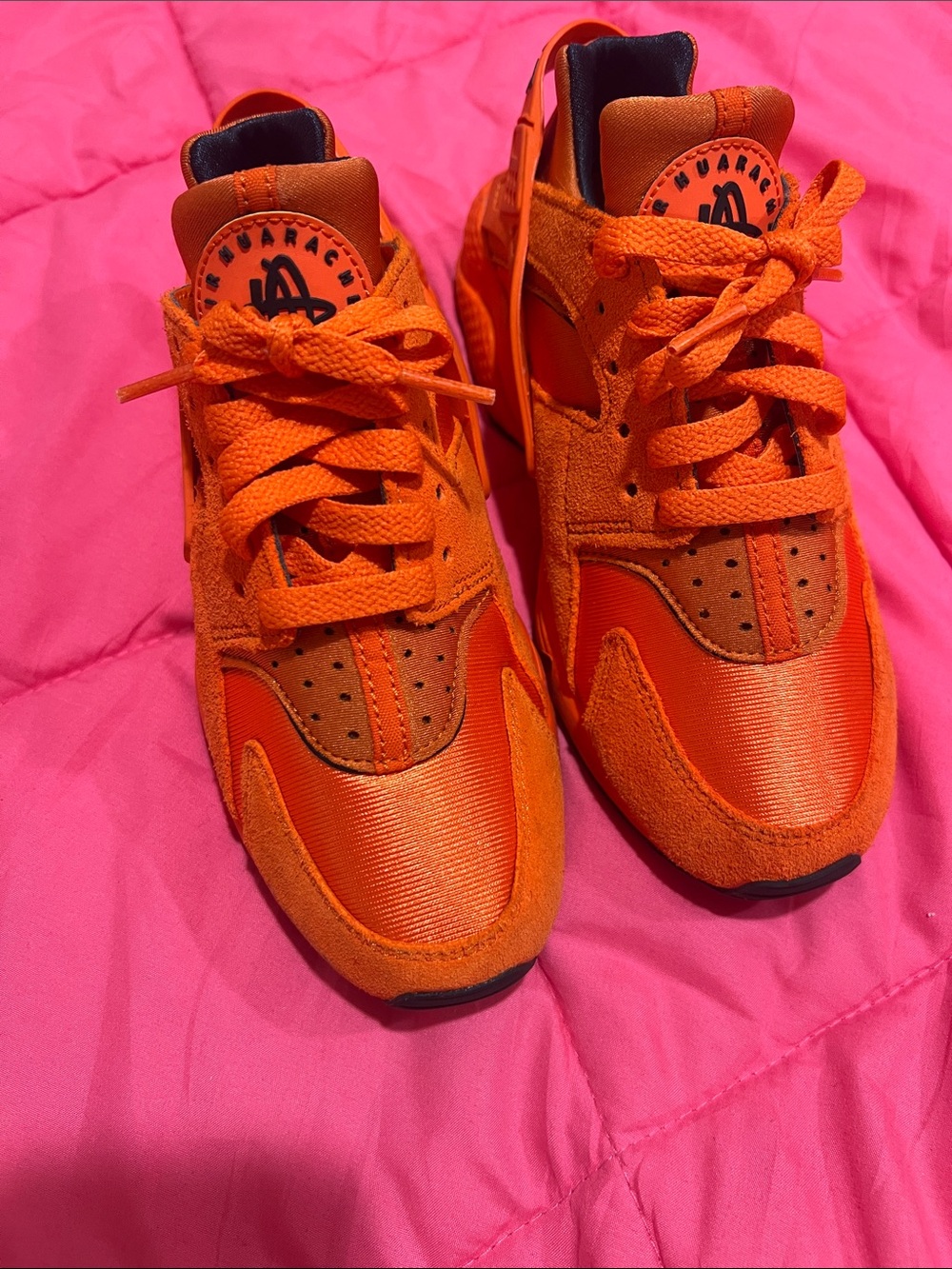 Bold orange Athletic Sneakers